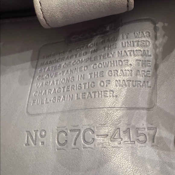 Coach Vintage LavenderLeather Tote Bag with Adjustable Strap - Picture 4 of 6